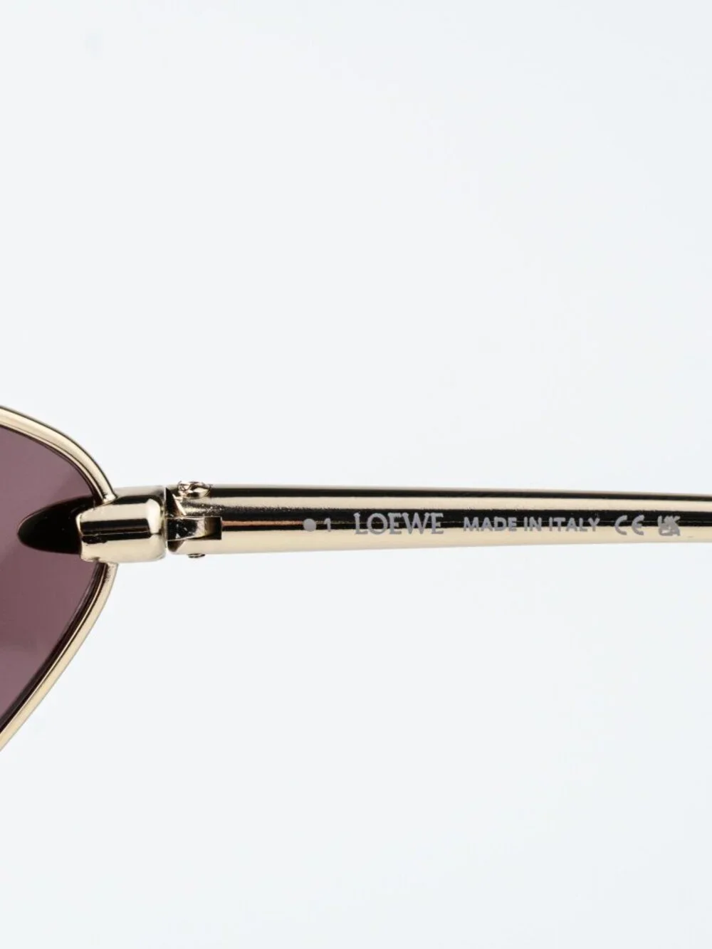 Loewe Men Sunglasses Gold Purple Wraparound LW40164U 32U NEW AUTHENTIC